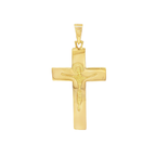 COLGANTE CRUZ CON CRISTO GRABADO