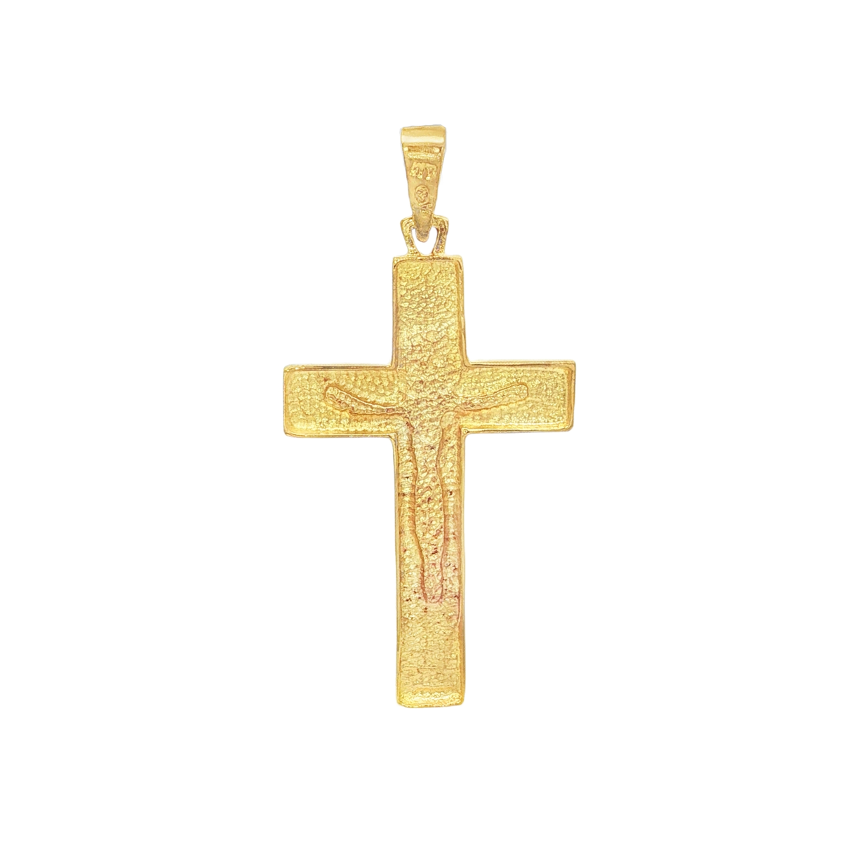 COLGANTE CRUZ CON CRISTO GRABADO