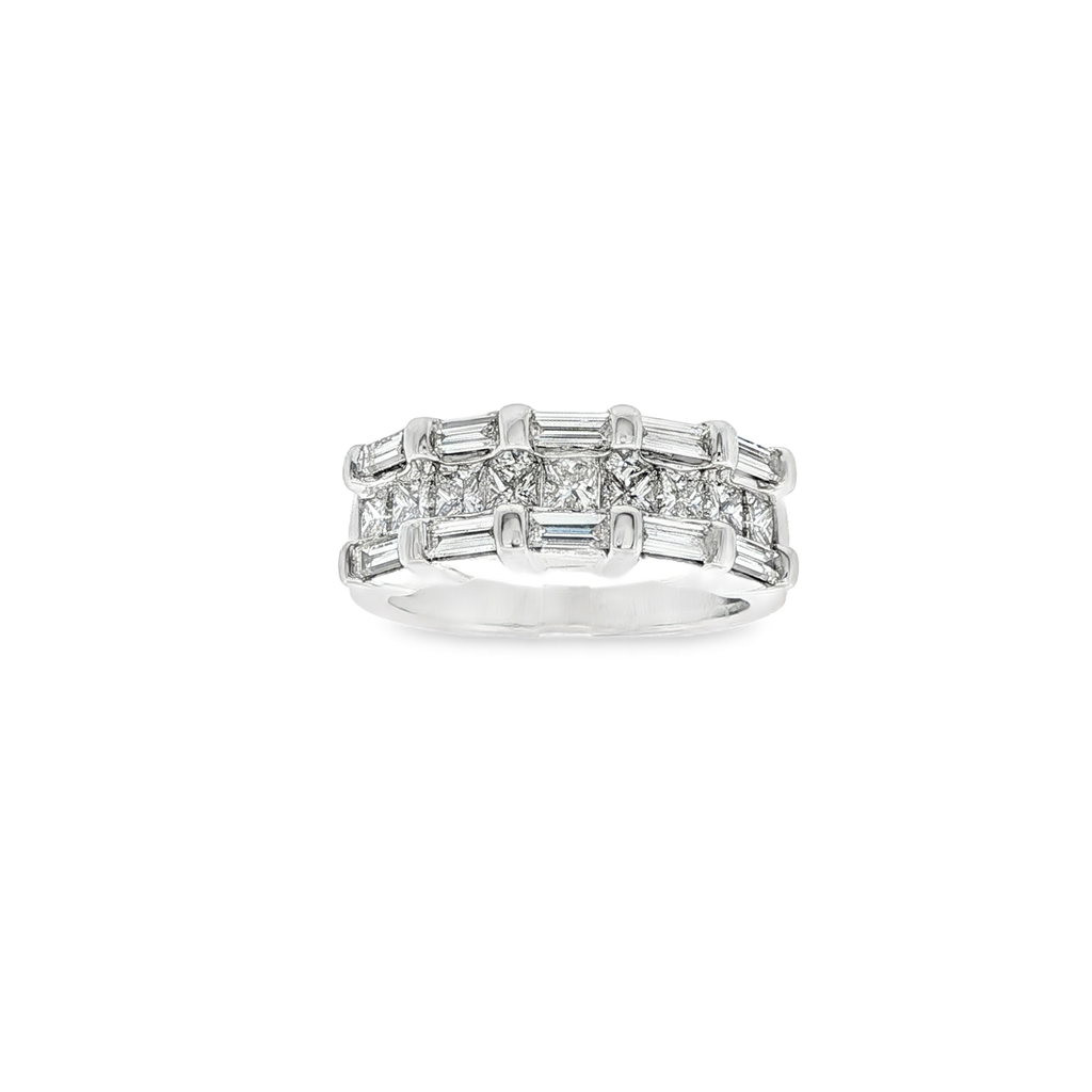 ANILLO PRISMA ORO BLANCO CON DIAMANTES