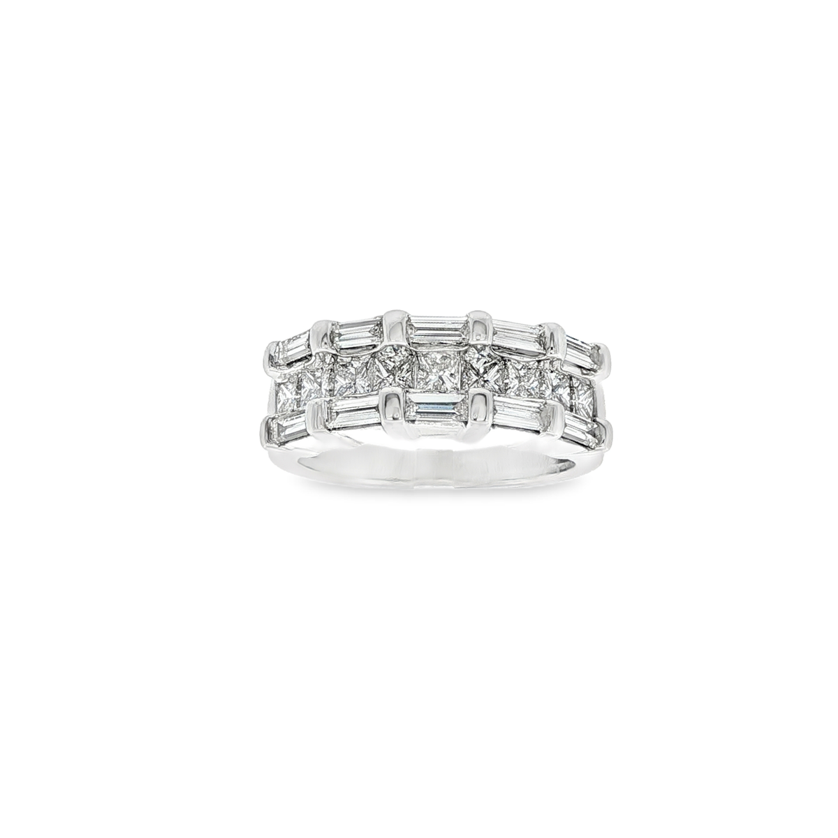 ANILLO PRISMA ORO BLANCO CON DIAMANTES