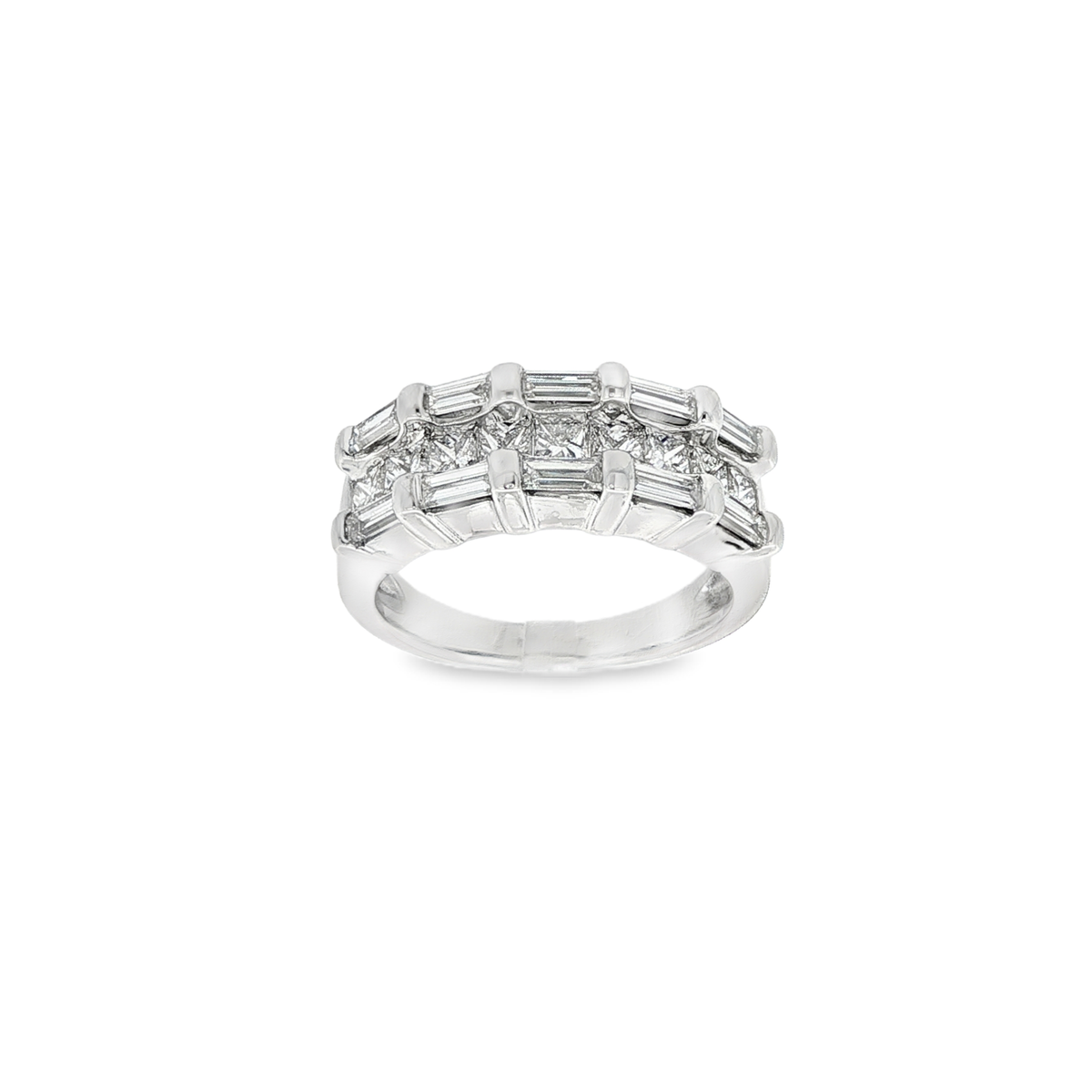 ANILLO PRISMA ORO BLANCO CON DIAMANTES