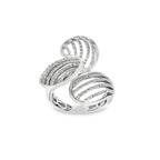 ANILLO TREBOL ORO BLANCO CON BRILLANTES