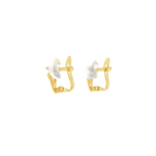 CONJUNTO NIÑA ANILLO + PENDIENTES FLOR CON CIRCONITAS