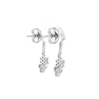PENDIENTES LARGOS FLOR CON CIRCONITAS