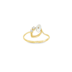 ANILLO CON PERLA Y CIRCONITAS