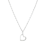 CADENA + COLGANTE CORAZON CON CIRCONITAS