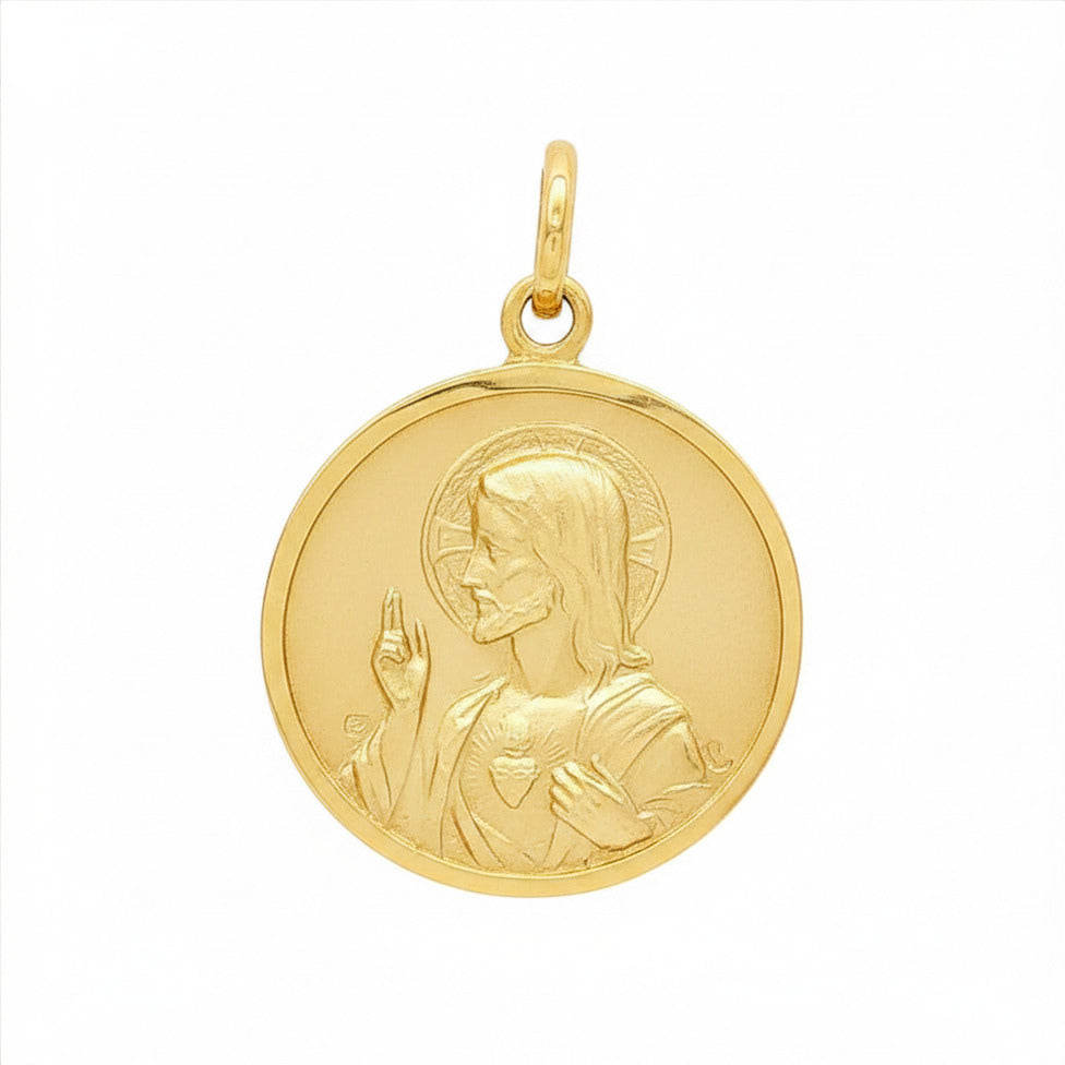 MEDALLA VIRGEN Y JESUS