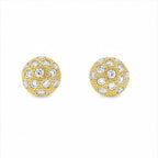 CONJUNTO ANILLO Y PENDIENTES MEDIA ESFERA CON CIRCONITAS