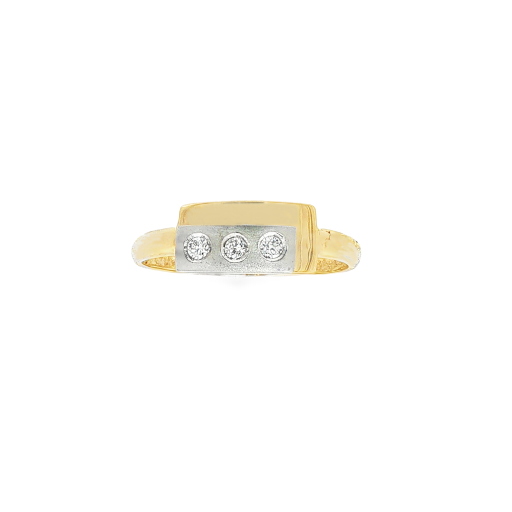 ANILLO TRIO DE LUZ CON CIRCONITAS