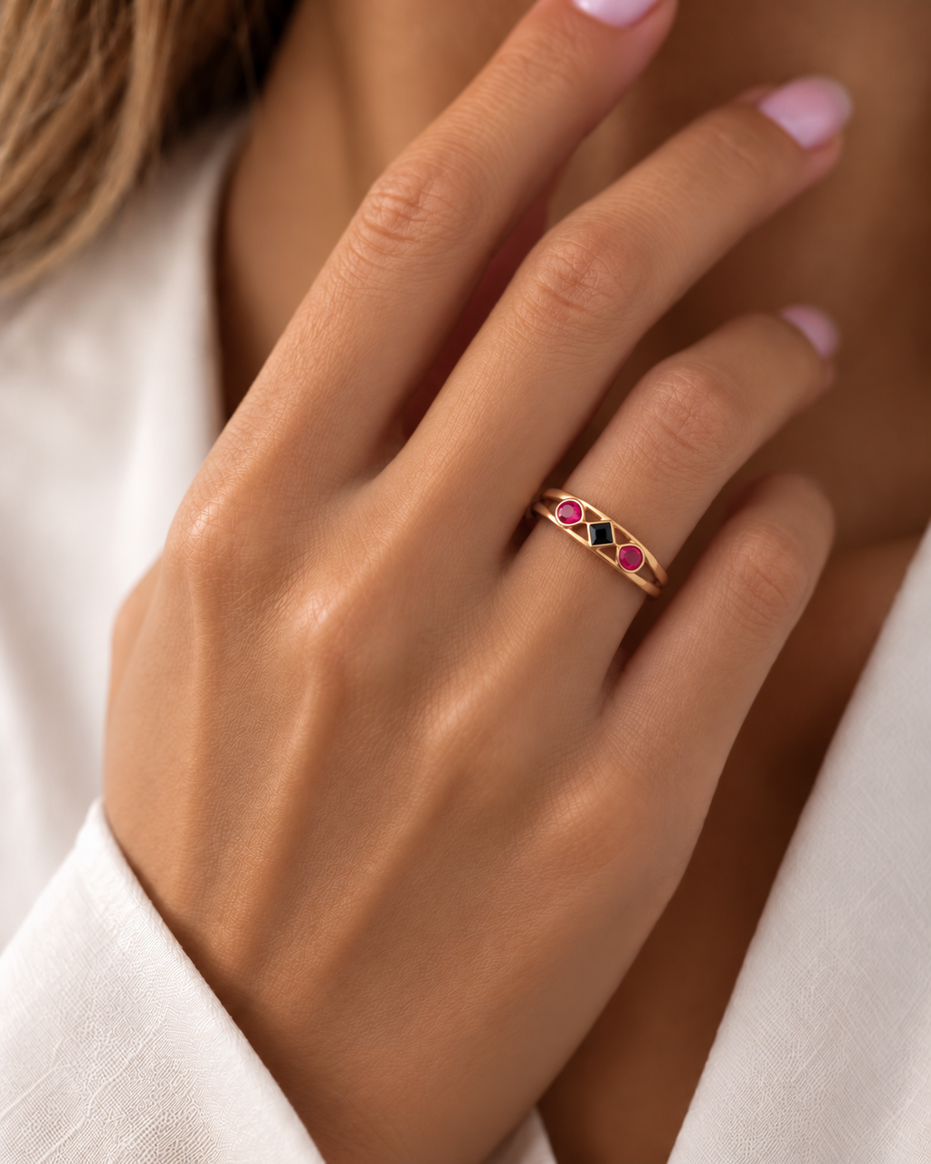 ANILLO 3 PIEDRAS
