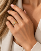 ANILLO PICO BICOLOR