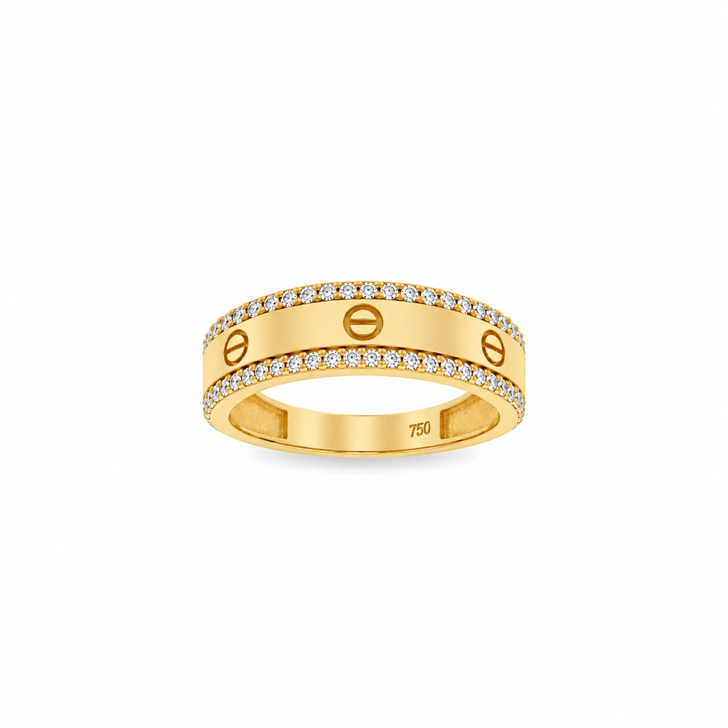 ANILLO TIPO CARTIER CIRCONITAS