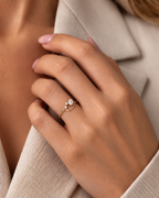 ANILLO CON PERLA Y CIRCONITAS