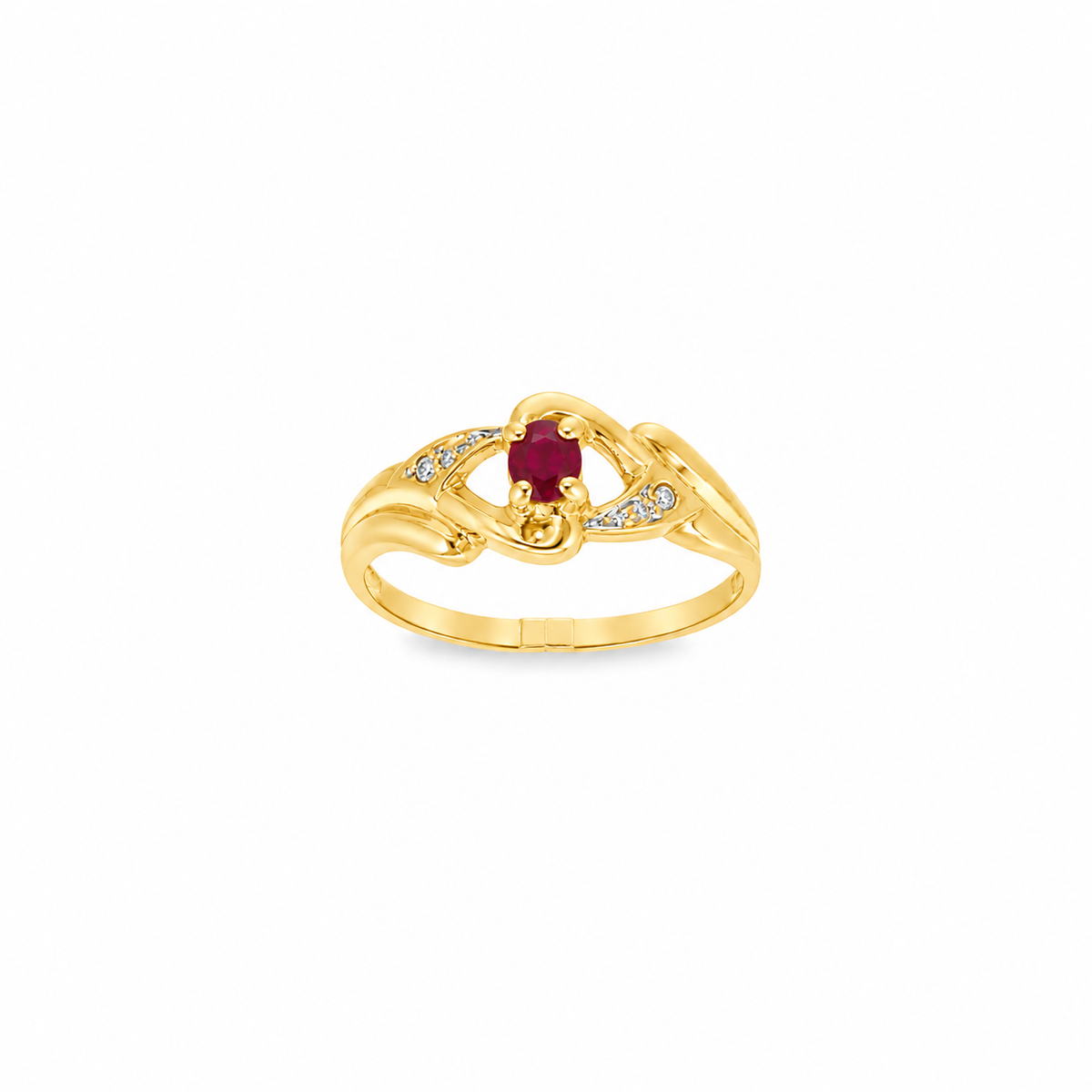 ANILLO ESPIGAS DE RUBI