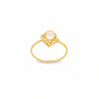 ANILLO DISEÑO ROMBO PERLA