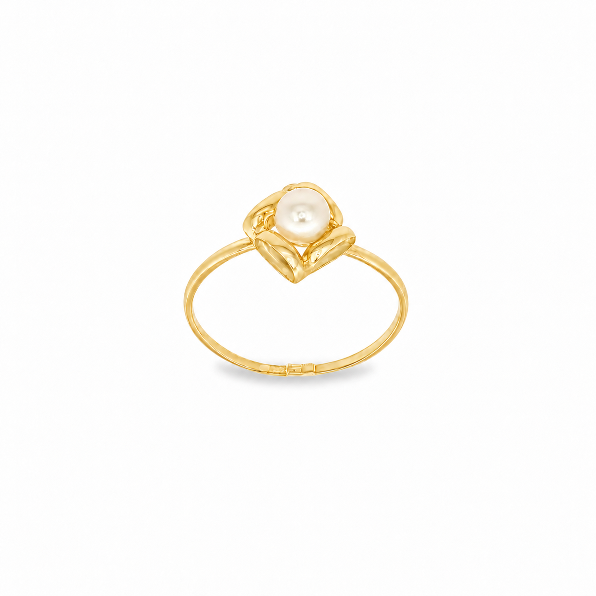 ANILLO DISEÑO ROMBO PERLA
