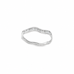 ANILLO ONDAS ORO BLANCO CON CIRCONITAS