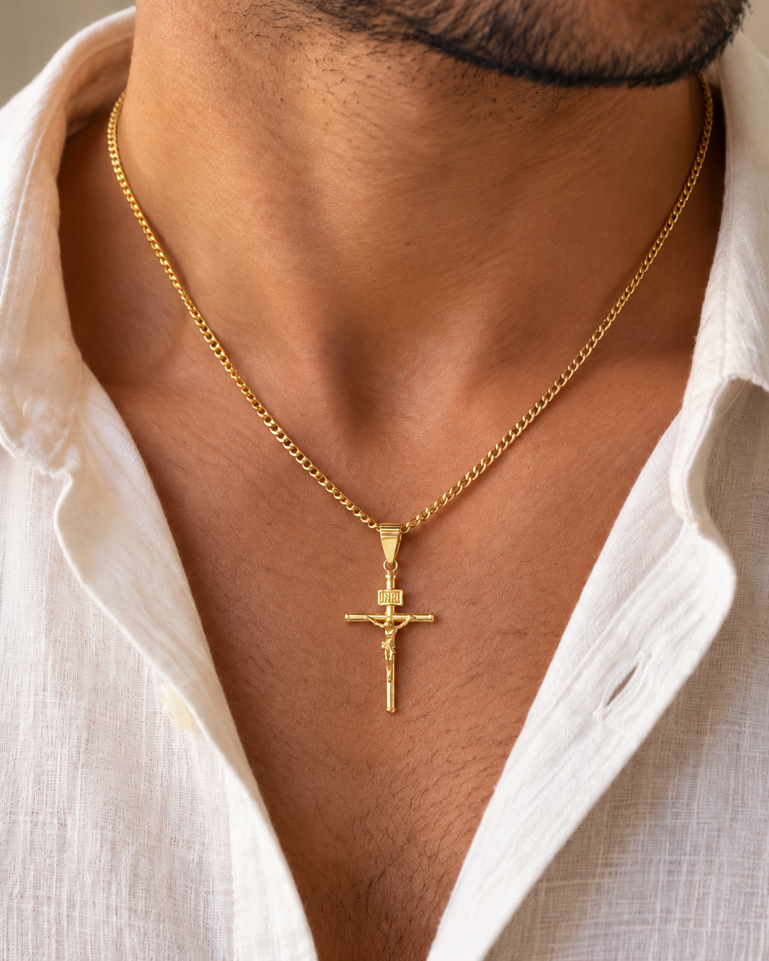 COLGANTE CRUZ CON CRISTO