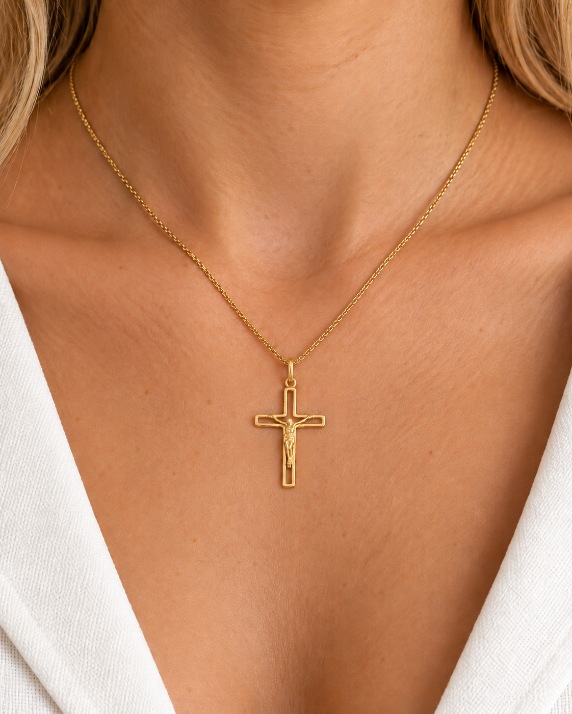 COLGANTE CRUZ CON CRISTO