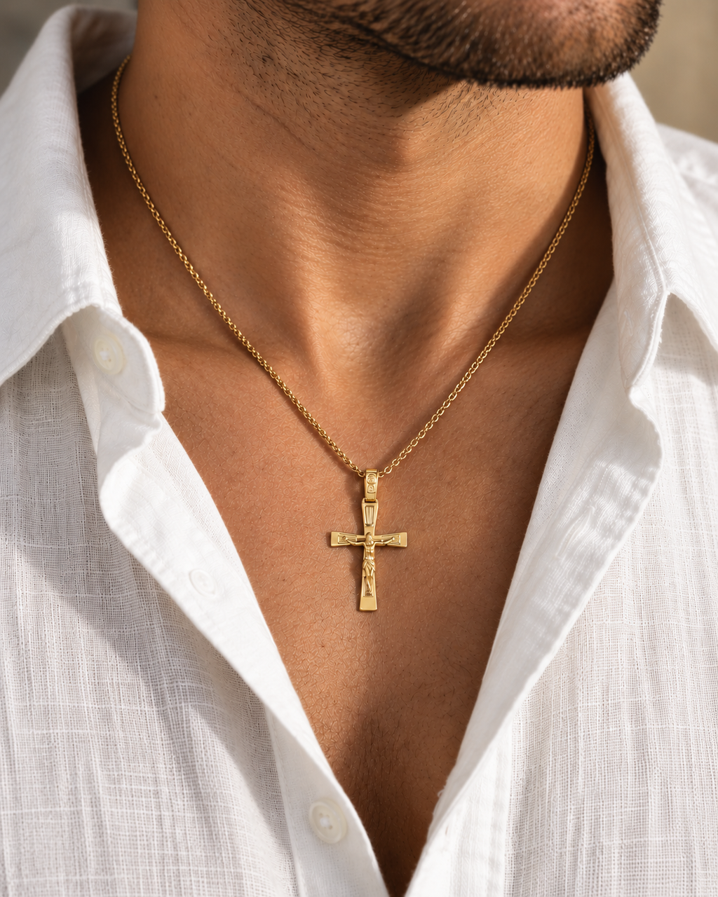 COLGANTE CRUZ CON CRISTO