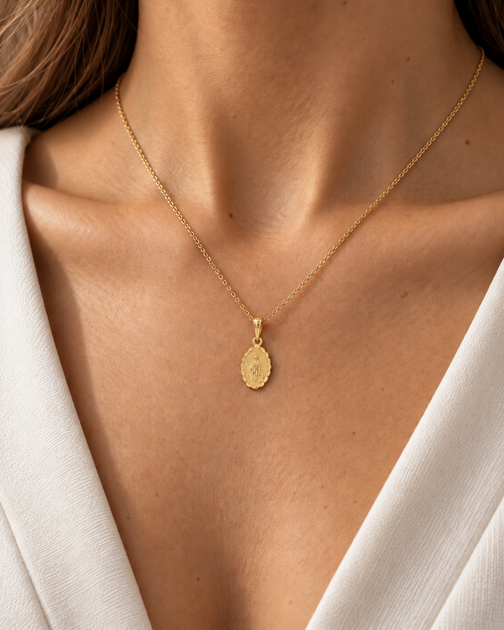 COLGANTE MEDALLA DE LA VIRGEN MILAGROSA