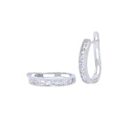 PENDIENTES ORO BLANCO Y CIRCONITAS