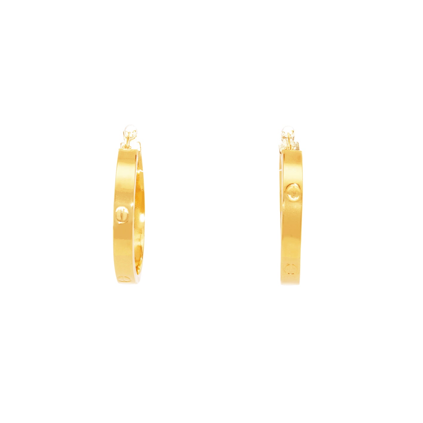 PENDIENTES ARO TORNILLO HUECOS