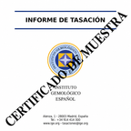 CERTIFICADO GEMOLÓGICO IGE
