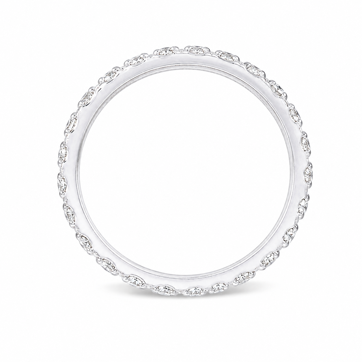 ANILLO SIN FIN ORO BLANCO CON DIAMANTES