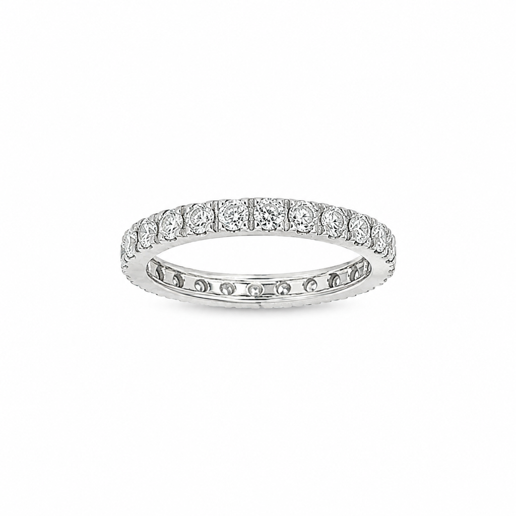 ANILLO SIN FIN ORO BLANCO CON DIAMANTES