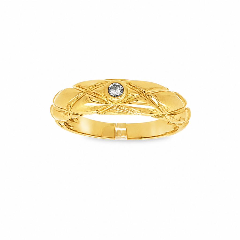 ANILLO GLOBO CON DIAMANTE
