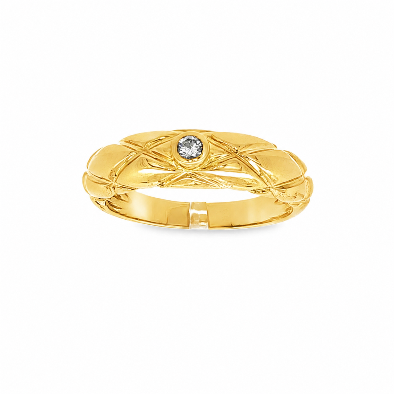 ANILLO GLOBO CON DIAMANTE