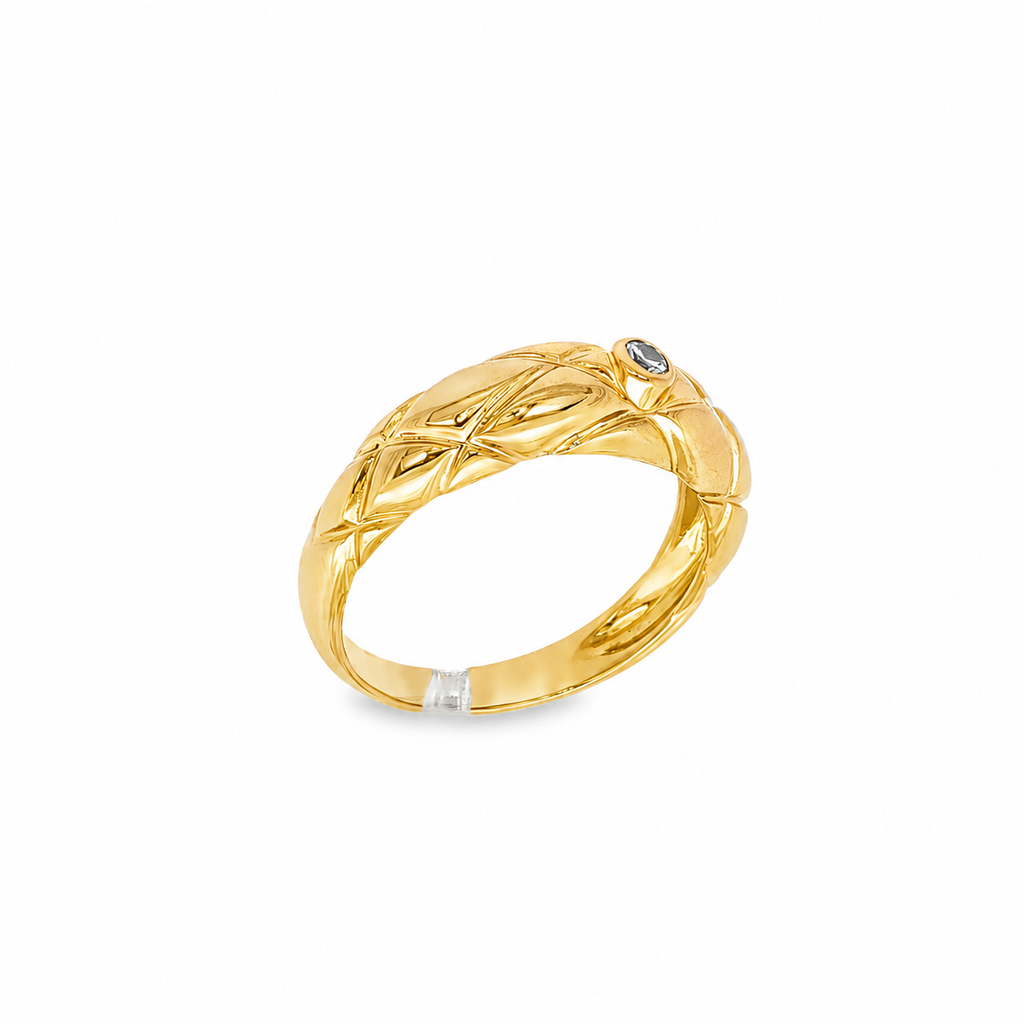 ANILLO GLOBO CON DIAMANTE