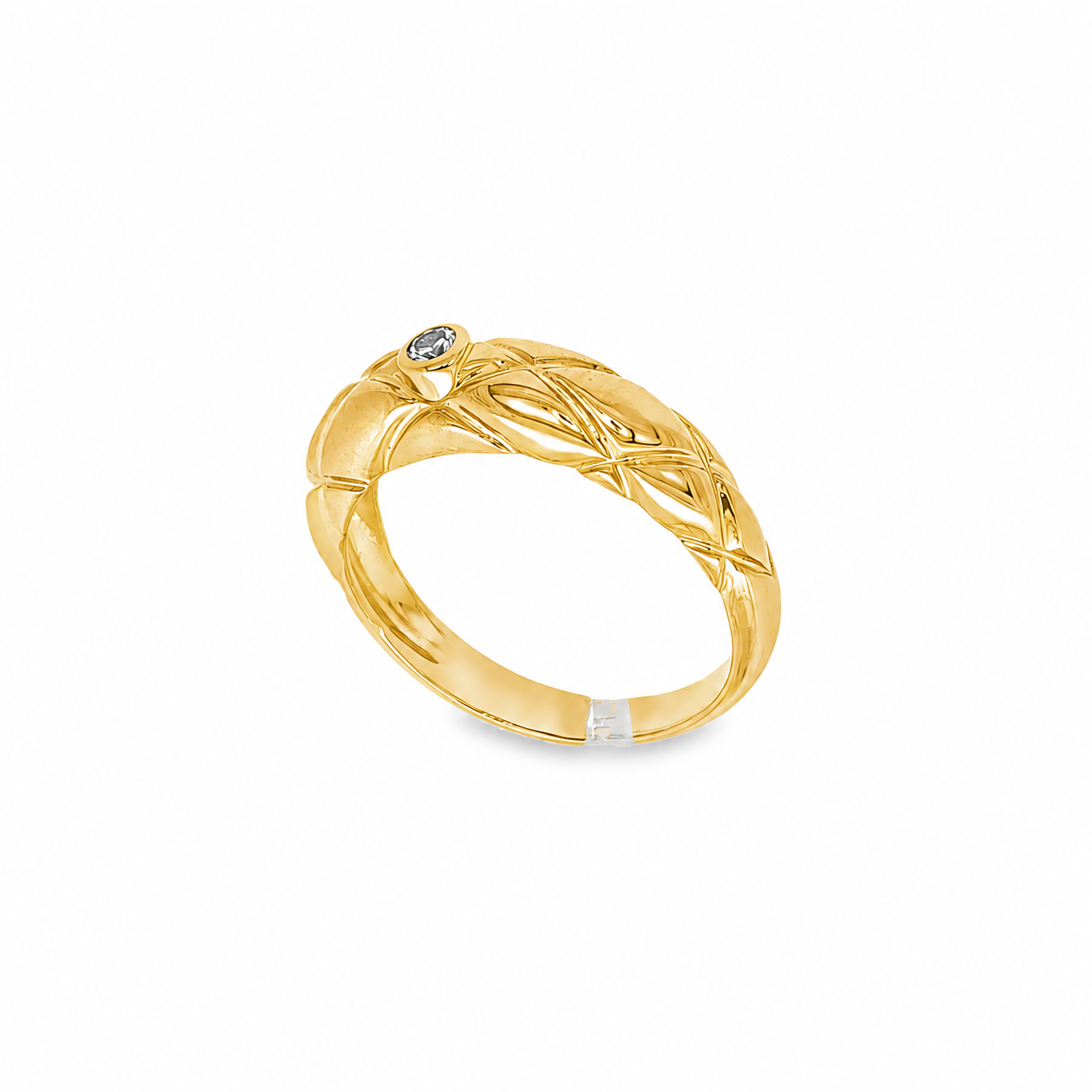 ANILLO GLOBO CON DIAMANTE