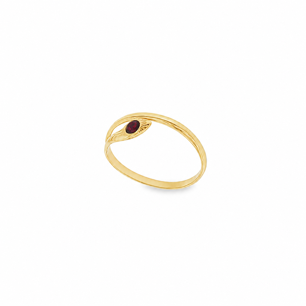 ANILLO SERPIENTE CON CIRCONITA