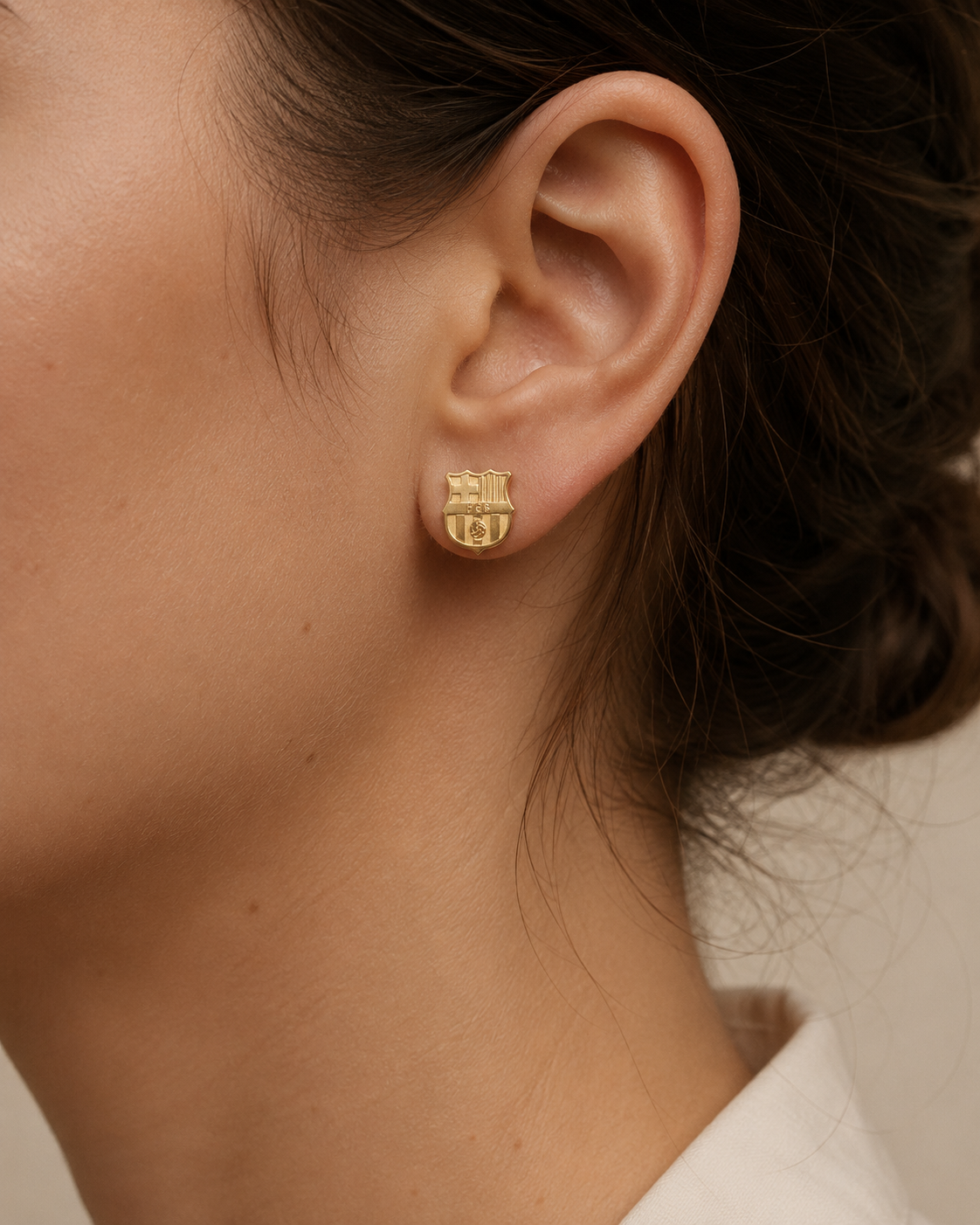 PENDIENTES ESCUDO FCB
