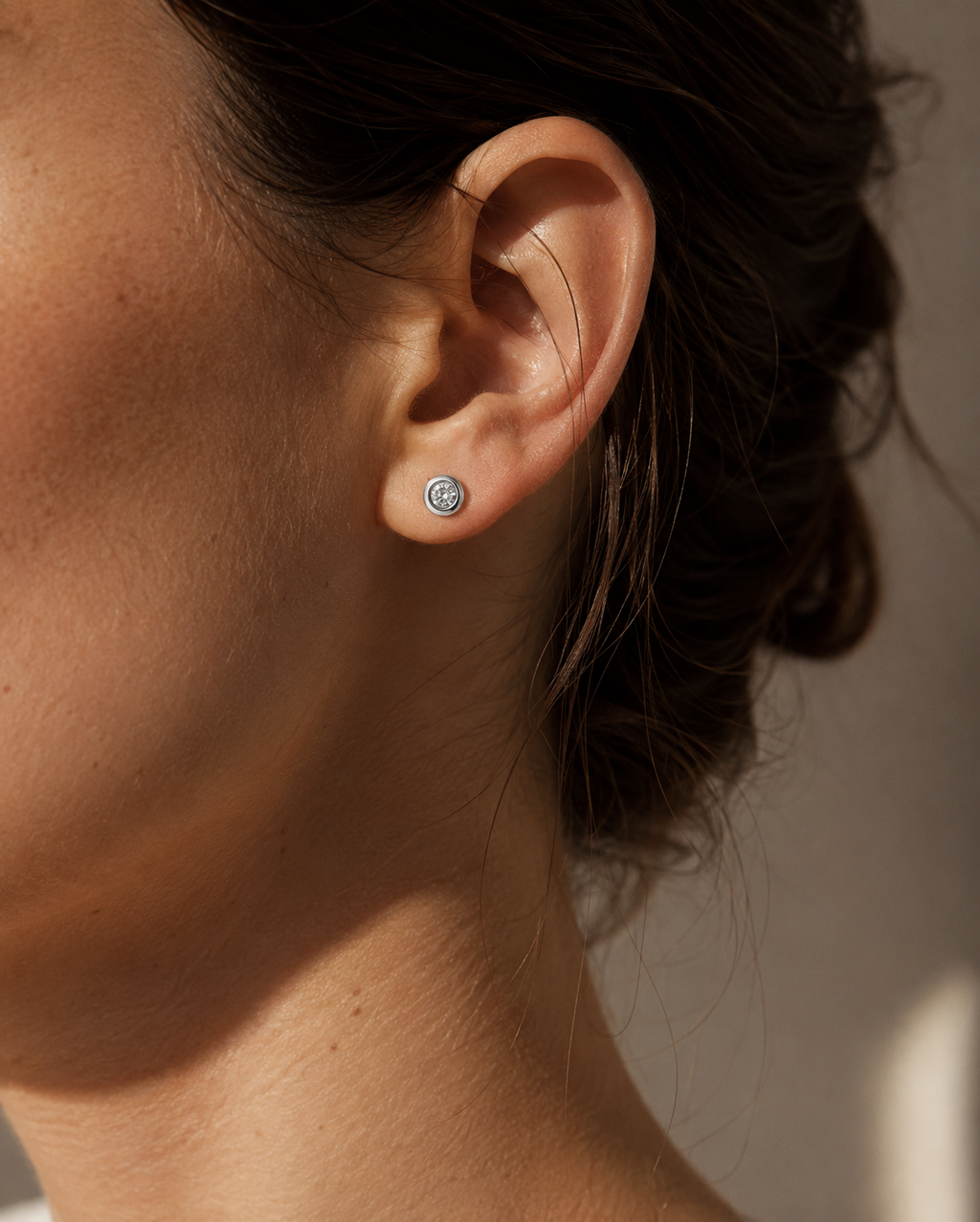 PENDIENTES ORO BLANCO CON BRILLANTES