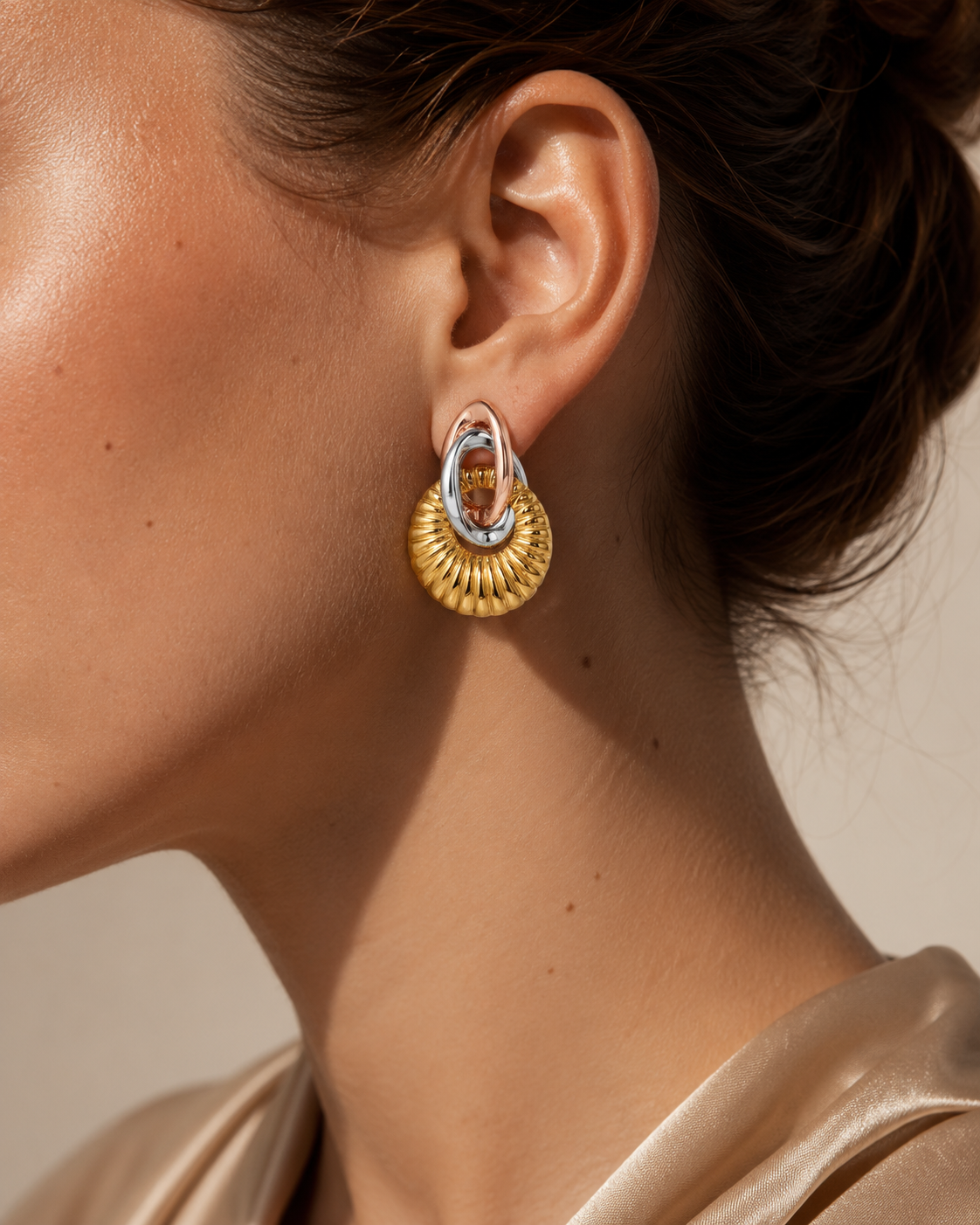 PENDIENTES TRICOLOR