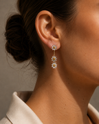 PENDIENTES MARGARITAS BICOLOR