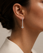 PENDIENTES ORO BLANCO CON BRILLANTES