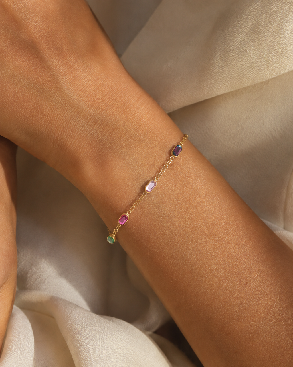PULSERA CIRCONITAS DE COLORES