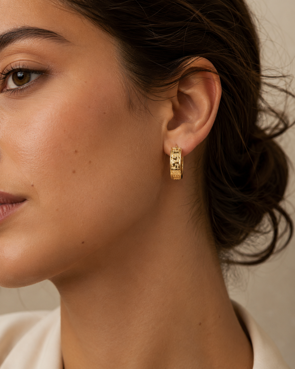 PENDIENTES ARO GRECA