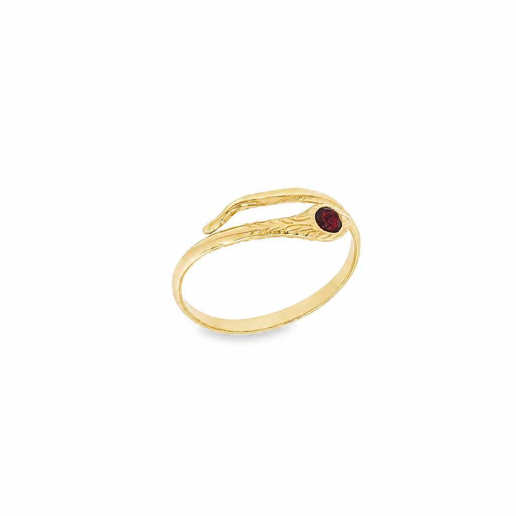 ANILLO SERPIENTE CON CIRCONITA