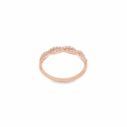 ANILLO ORO ROSA CON CIRCONITAS