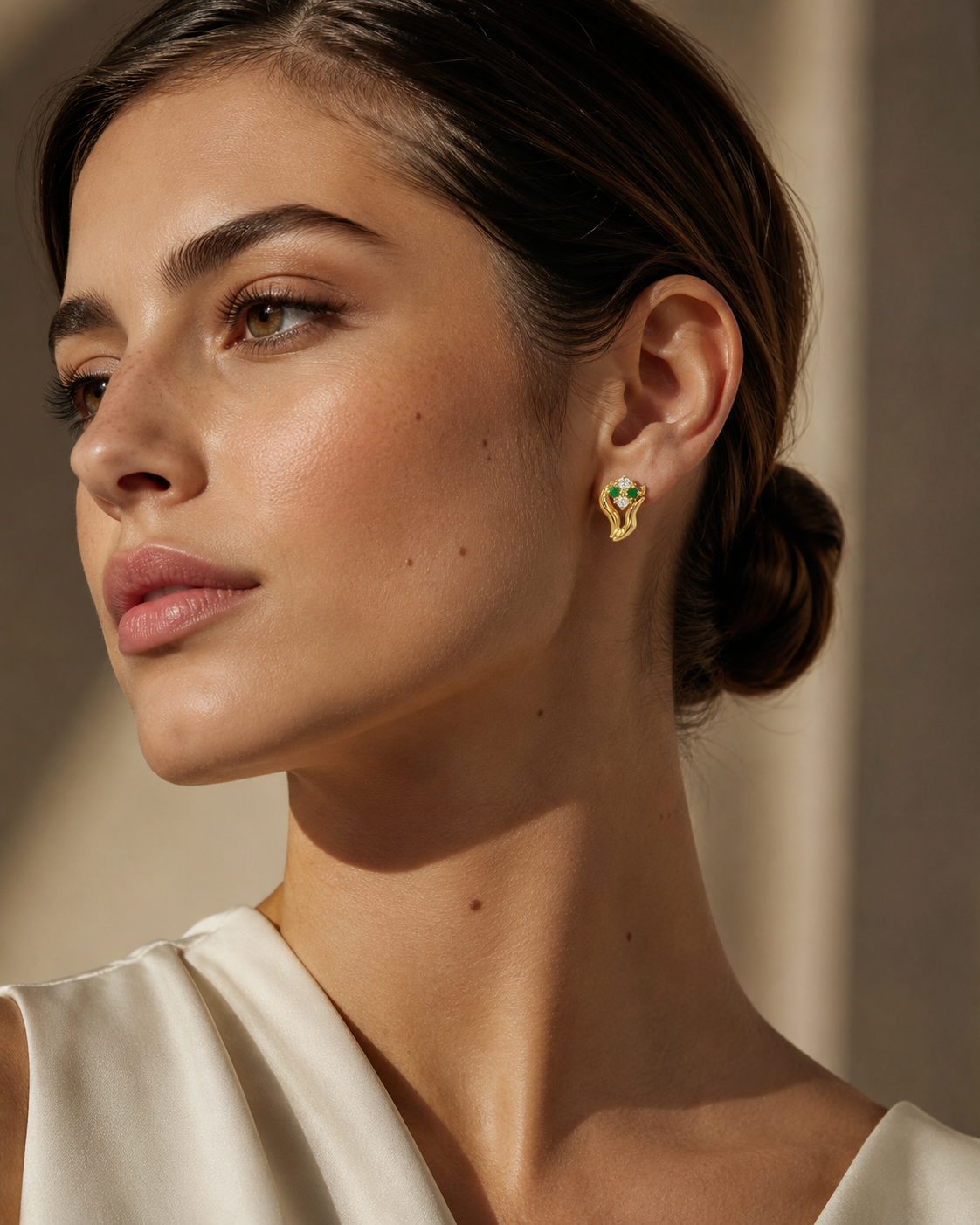 PENDIENTES FLOR CON CIRCONITAS