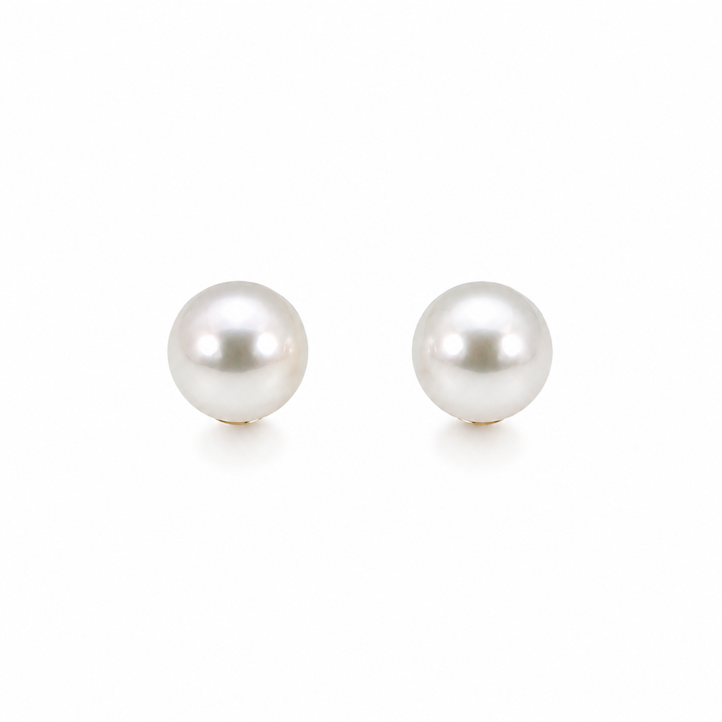 PENDIENTES ORO BLANCO CON PERLAS