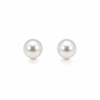 PENDIENTES ORO BLANCO CON PERLAS