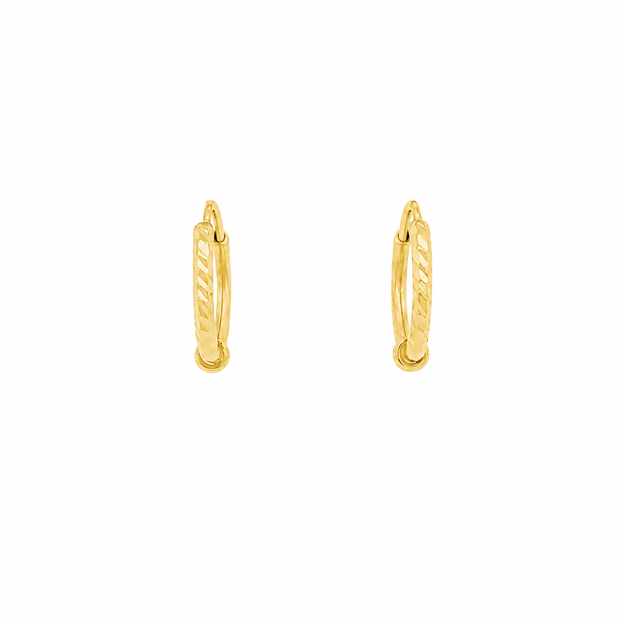 PENDIENTES DE ARO DIAMANTADOS