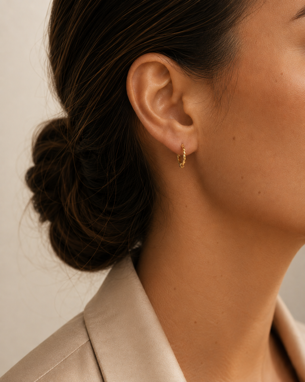 PENDIENTES DE ARO DIAMANTADOS