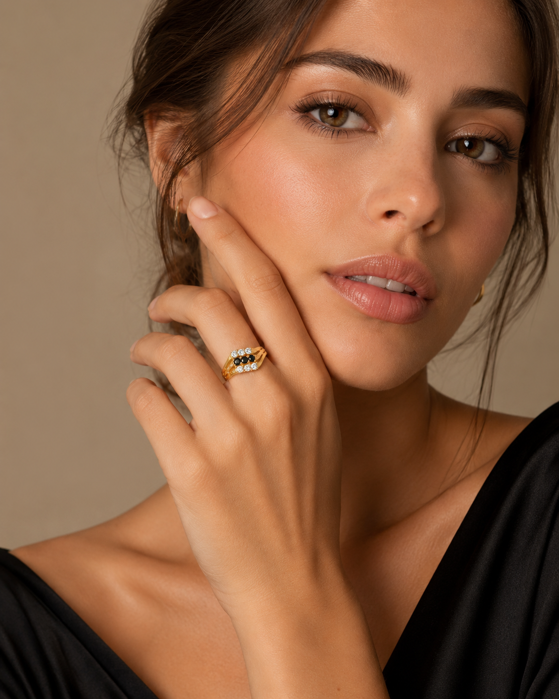 ANILLO TRIPLE CON CIRCONITAS